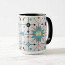 Search for retro atomic pattern mugs Mid century