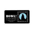 Search for full moon return address labels Halloween party