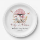 Search for mushrooms paper plates Watercolor