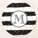Search for black and white stripes coasters Pattern