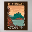 Search for vintage lake superior posters Isle royale national park