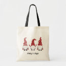 Search for gnome tote bags Red and white