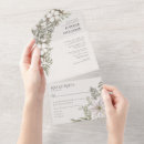 Search for simple greenery wedding invitations All in one