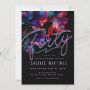 Search for blue black 40th birthday invitations Typography