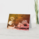 Search for cats in sleigh cards Vintage