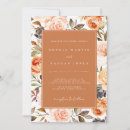 Search for orange floral wedding invitations Rustic