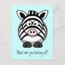 Search for cute zebra postcards Zebras