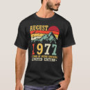Search for 45 years of being awesome tshirts 1977