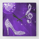 Search for lilac purple clocks Music notes