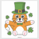 Search for irish cats stickers Clover