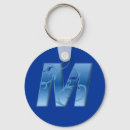 Search for letter m key rings Blue