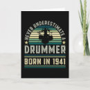 Search for drummer birthday cards Music