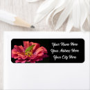 Search for zinnia return address labels Floral