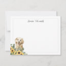 Search for golden retriever note cards Watercolor