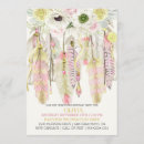 Search for dreamcatcher bridal shower invitations Pink