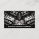 Search for structures business cards Metal