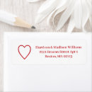 Search for cute valentines day return address labels Modern