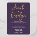 Search for gold purple indian wedding invitations Classy