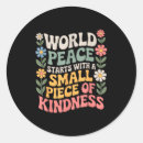 Search for world peace stickers Kindness