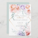 Search for coral birthday invitations Greenery