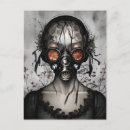 Search for halloween mask postcards Woman