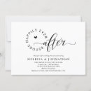 Search for after rehearsal dinner invitations Black and white