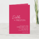 Search for fuchsia pink wedding invitations Simple