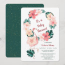 Search for hibiscus baby shower invitations Flower