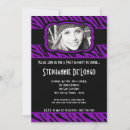 Search for purple zebra invitations Chic