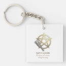 Search for pentagrams key rings For her