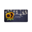 Search for sunflower return address labels weddings Rustic country