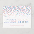 Search for confetti save the dates Pink