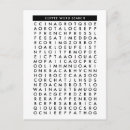 Search for searching postcards Word search