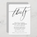Search for chic 30th birthday invitations Script