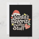 Search for staff christmas cards Santa
