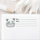 Search for cat love return address labels Kitty