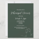 Search for green and white rehearsal dinner invitations Elegant