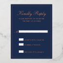 Search for navy and rose gold rsvp cards Elegant