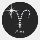 Search for aries zodiac sign stickers Black