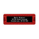 Search for sweater return address labels Red