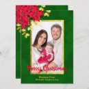 Search for poinsettia christmas cards Gold foil