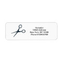 Search for hair return address labels Bold