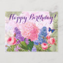 Search for hydrangeas birthday cards Butterfly