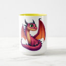Search for cartoon dragon mugs Cute