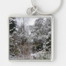 Search for winter snow scene key rings White