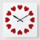 Search for heart shaped clocks Flower