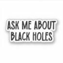 Search for black hole stickers Universe