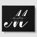 Search for monogram wedding guest books Modern