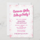 Search for stars sweet 16 invitations Hot pink