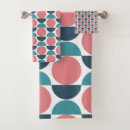 Search for modern geometric bath towels Teal